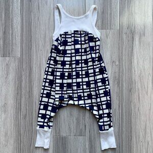 Handmade Geo Shape Harem Tank Romper